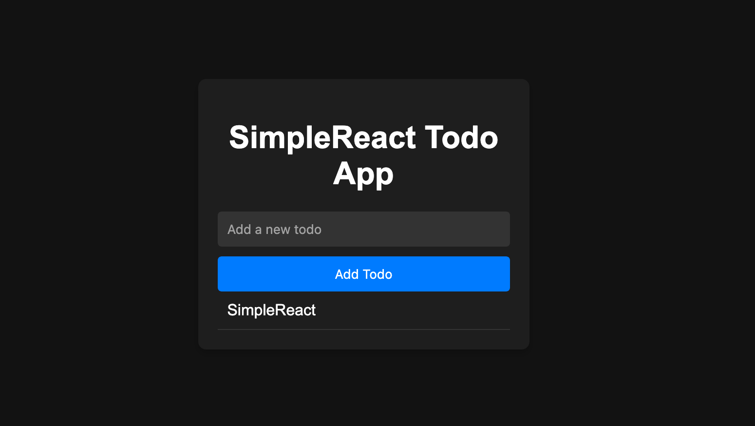SimpleReact